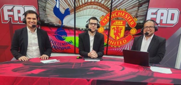 Martín Soto, periodista deportivo de canal 8 de Multimedios.