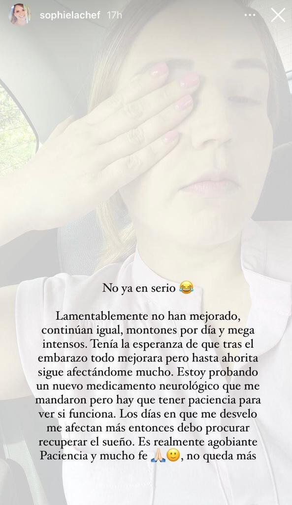 La chef Sophia Rodríguez se convirtió en mamita el 1 de agosto.