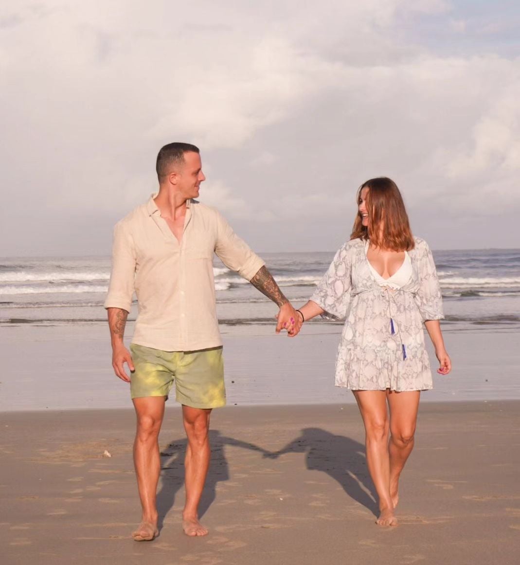 Daniel Vargas junto a su enamorada Shirley Álvarez