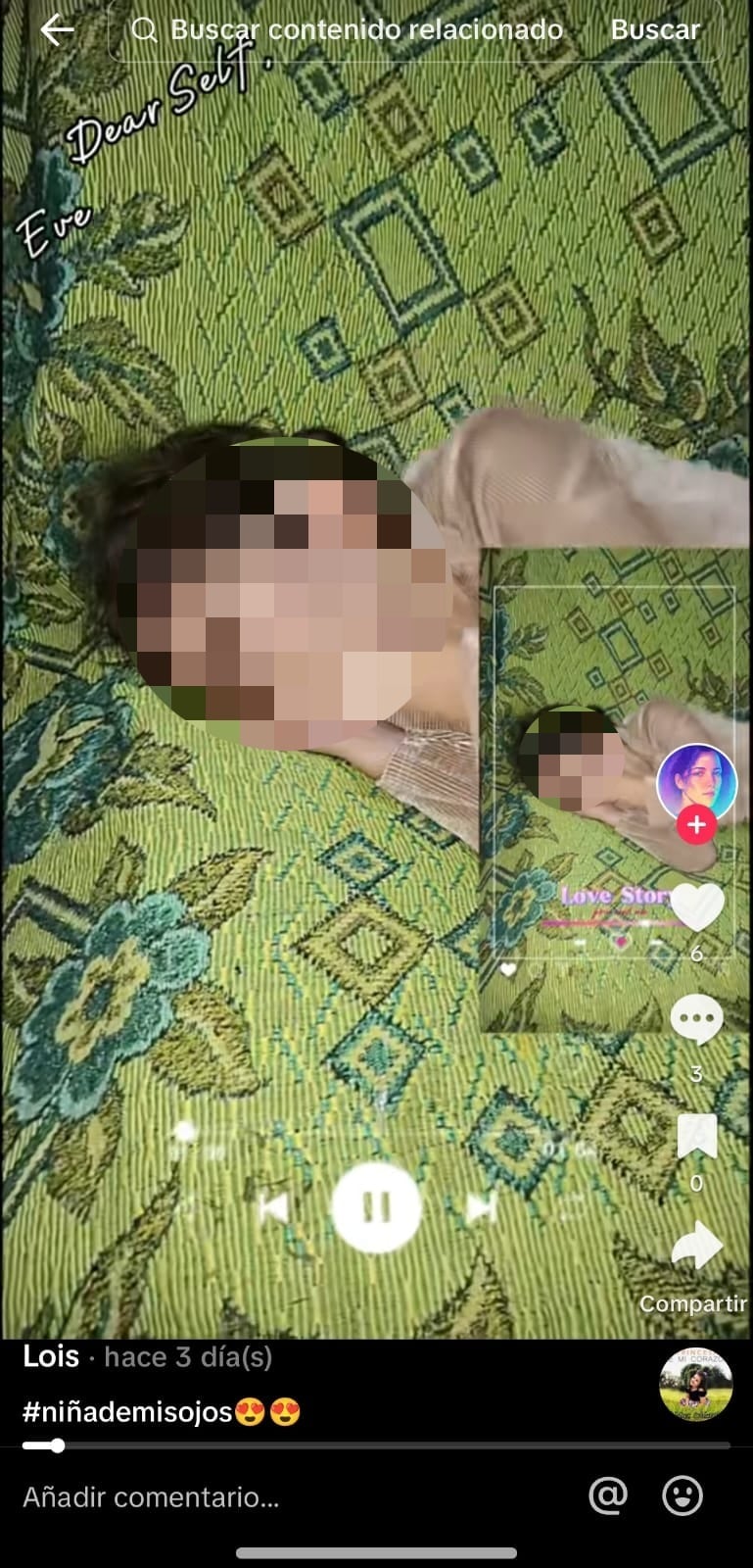 Esta fue la última publicación que Loida le dedicó a su hija. Imagen tomada de Tiktok