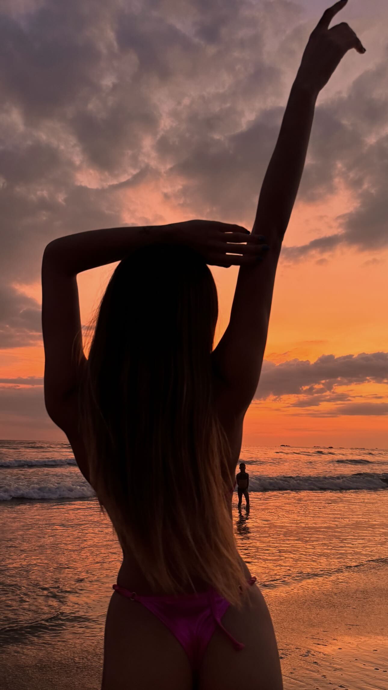 Así posó Kiki Berry en Nosara, Guanacaste.