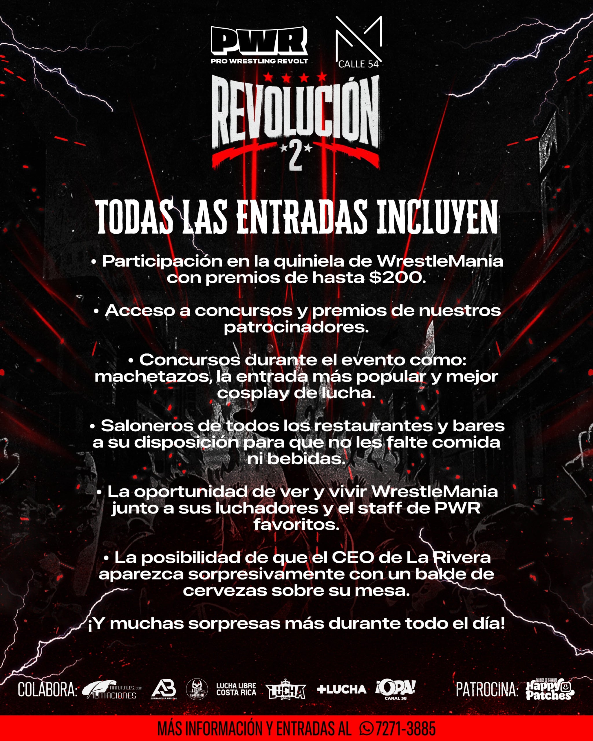 Revoltmania Fest es un evento que concentra el show de la lucha libre a nivel nacional e internacional.