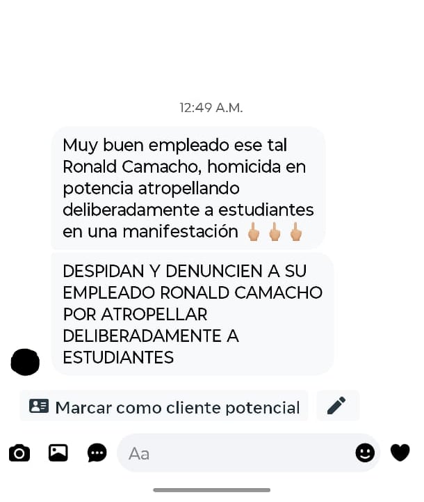 Chofer registral de caro involucrado en protesta de la UCR da su versión de los hechos