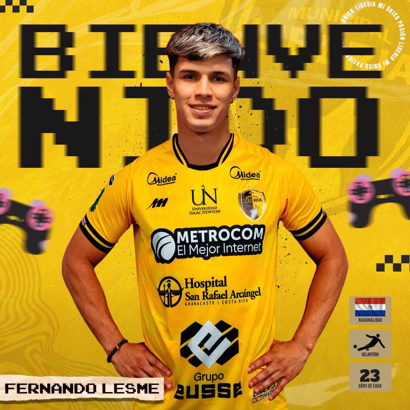 Fernando Lesme es el nuevo refuerzo del Municipal Liberia