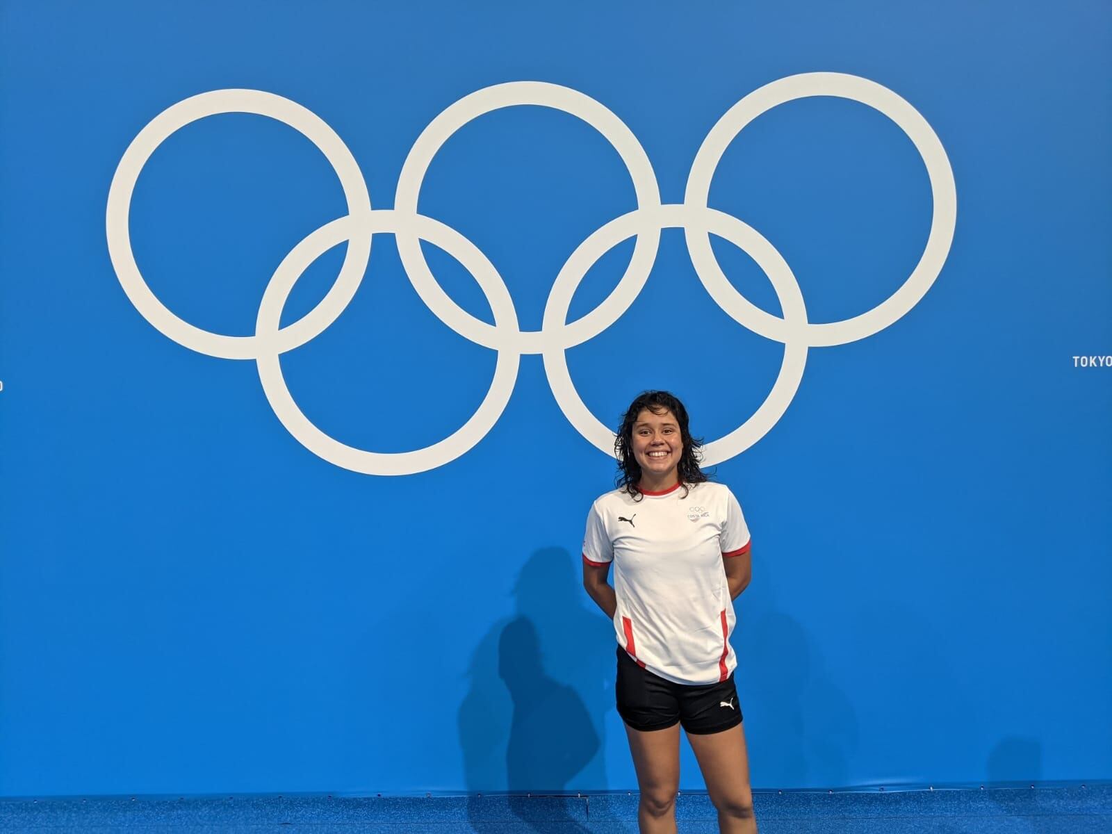 Beatriz Padrón, nadadora costarricense. Cortesía.