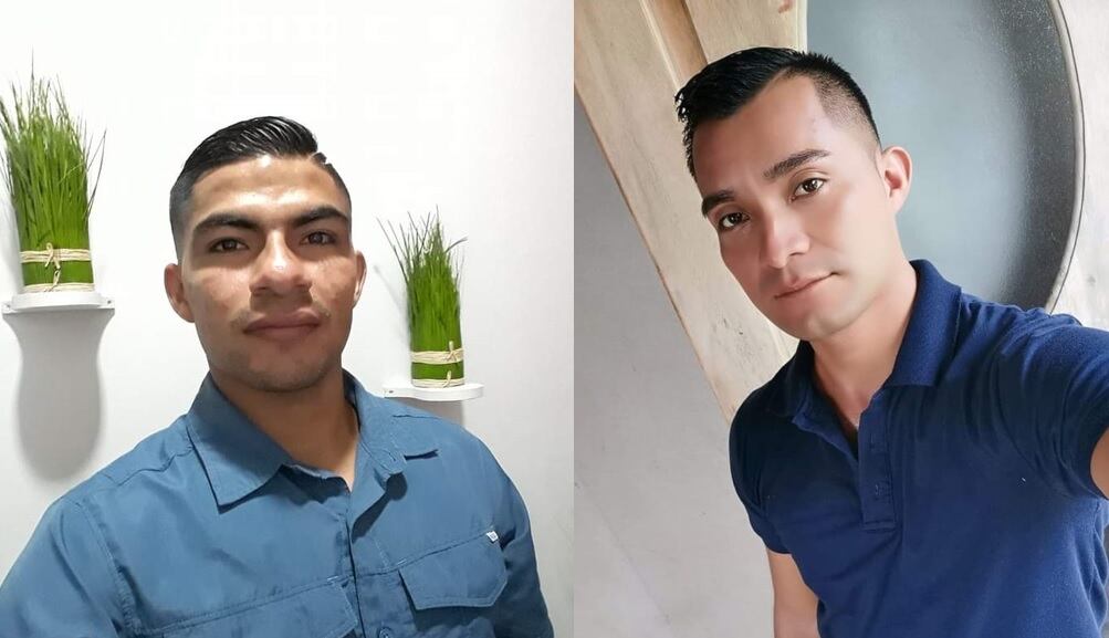 Los primos Víctor Alfonso Chavarría Aguirre, de 27 años y Ángel Méndez Aguirre, de 32, murieron cuando el carro en el que estaban cayó a un río. Foto cortesía.