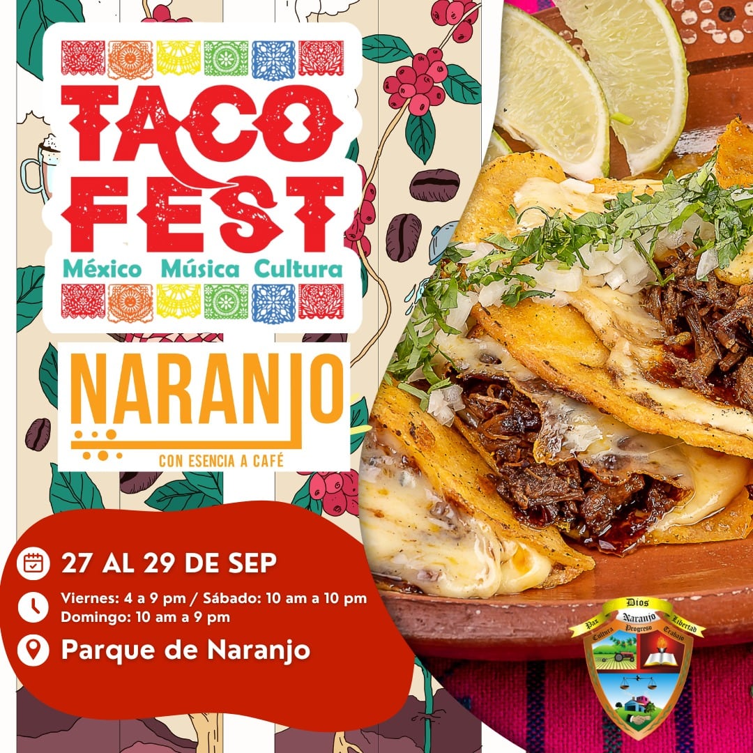 El Taco Fest estará del 27 al 29 de setiembre.