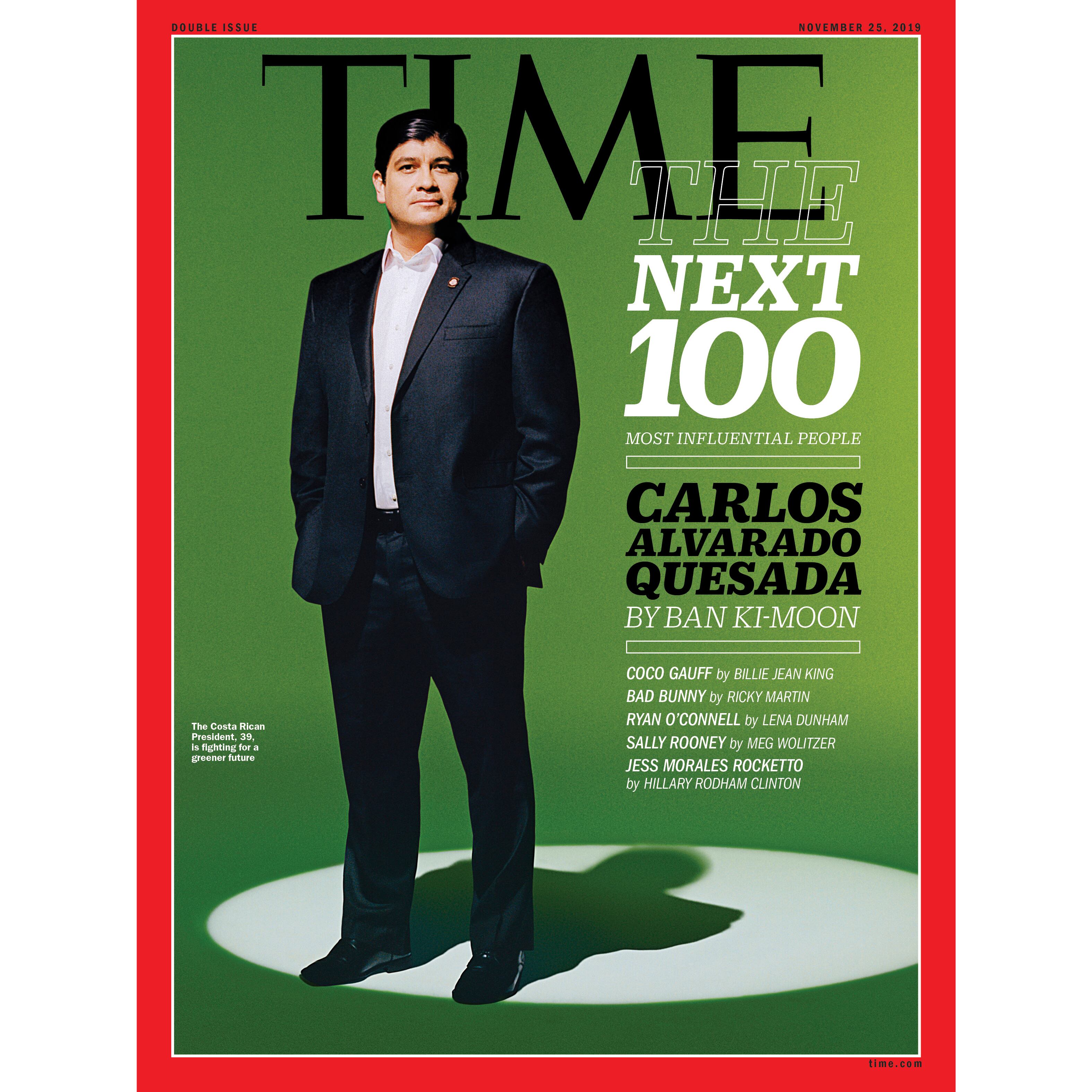 Presidente Carlos Alvarado considerado una de las 100 personas más influyentes del mundo
