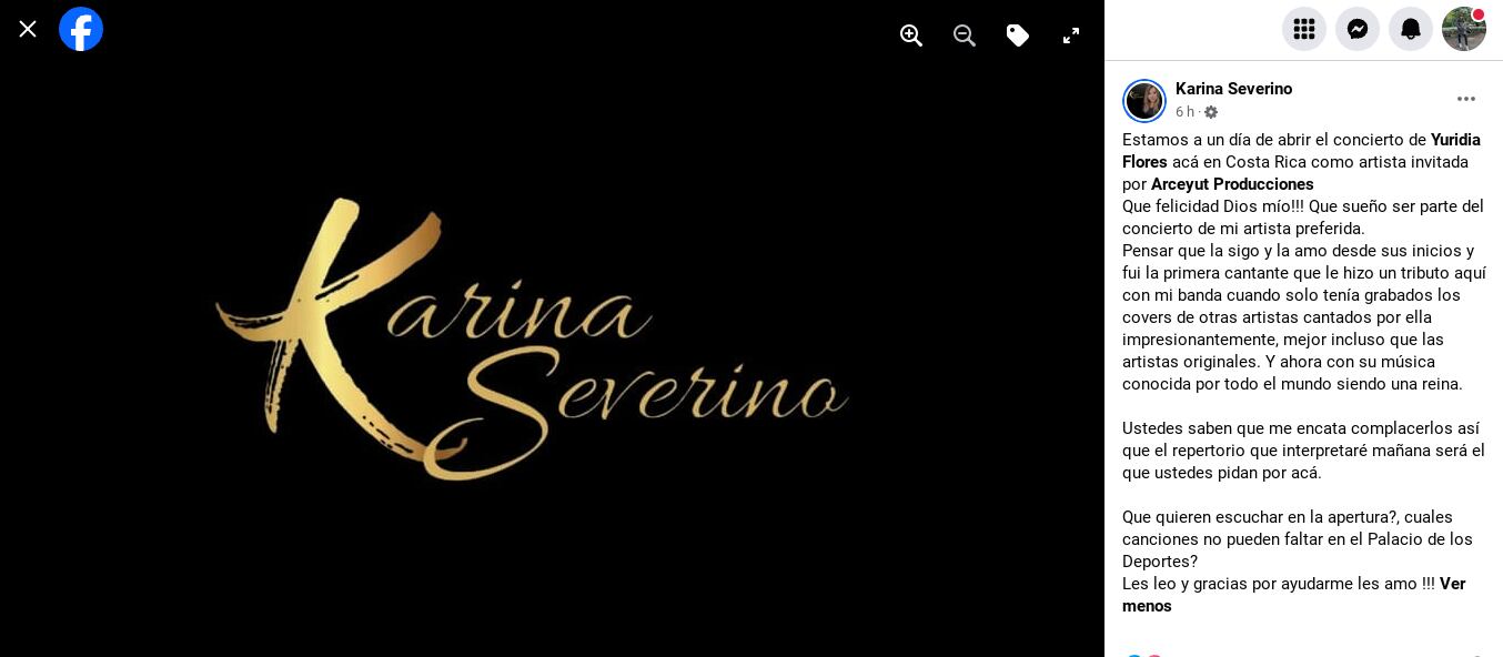Esta fue la publicación realizada por Karina Severino en su cuenta de Facebook.