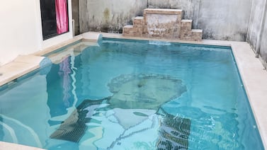 Chon y Salchichón destacan en caso Portus: en la casa de uno está la piscina con la cara de Pablo Escobar