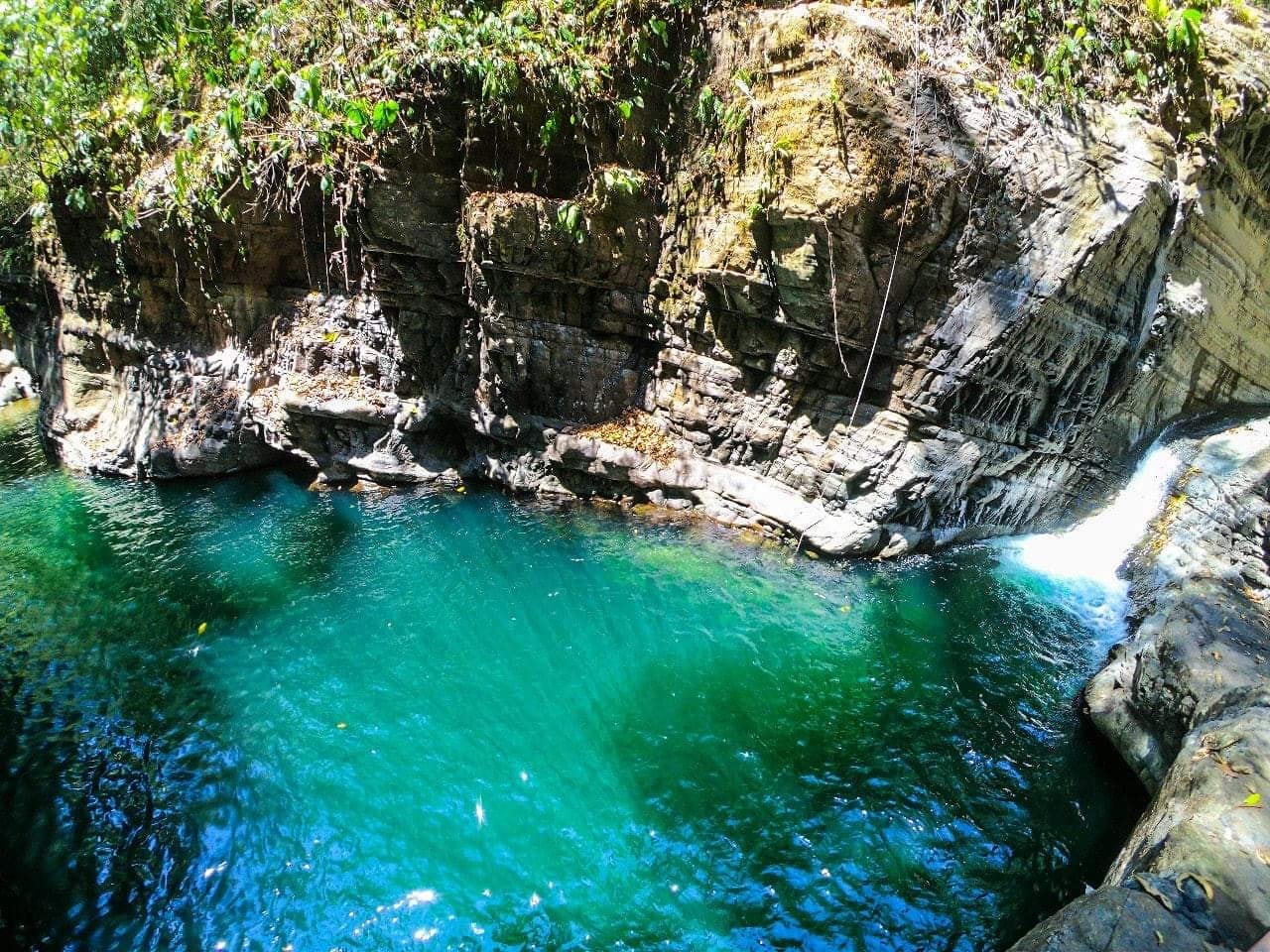 Esta es la Poza del Diablo y se caracteriza por su gran profundidad.