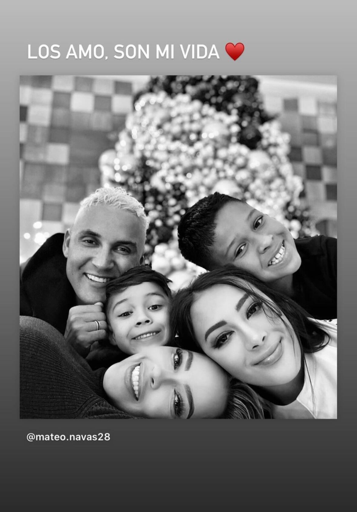 Familia de Keylor Navas e hijos