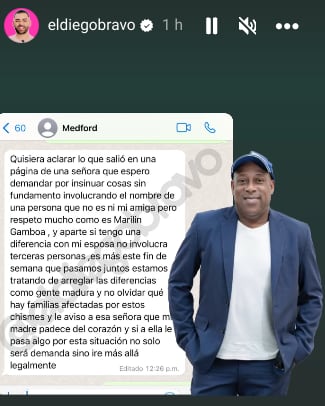 Hernán Medford y su esposa Ingrid Solís desmienten que Marilin Gamboa tenga que ver con sus problemas de pareja.