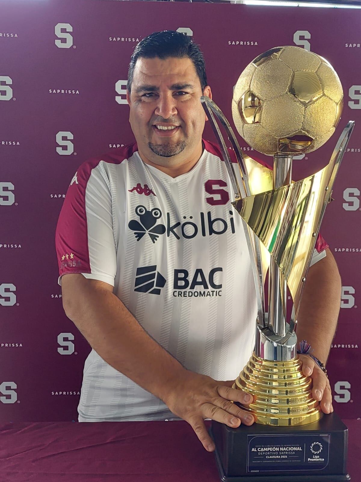 Alberto Zamora, aficionado saprissista. Cortesía.