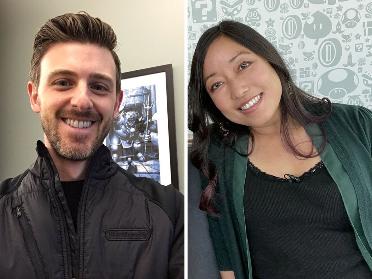 Kit Ellis (izquierda ) y Krysta Yang (derecha) cuentan los secretos de Nintendo en su podcast.
