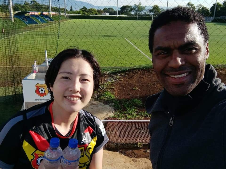 Karen Masuda, japonesa de 22 años que juega con Herediano femenino