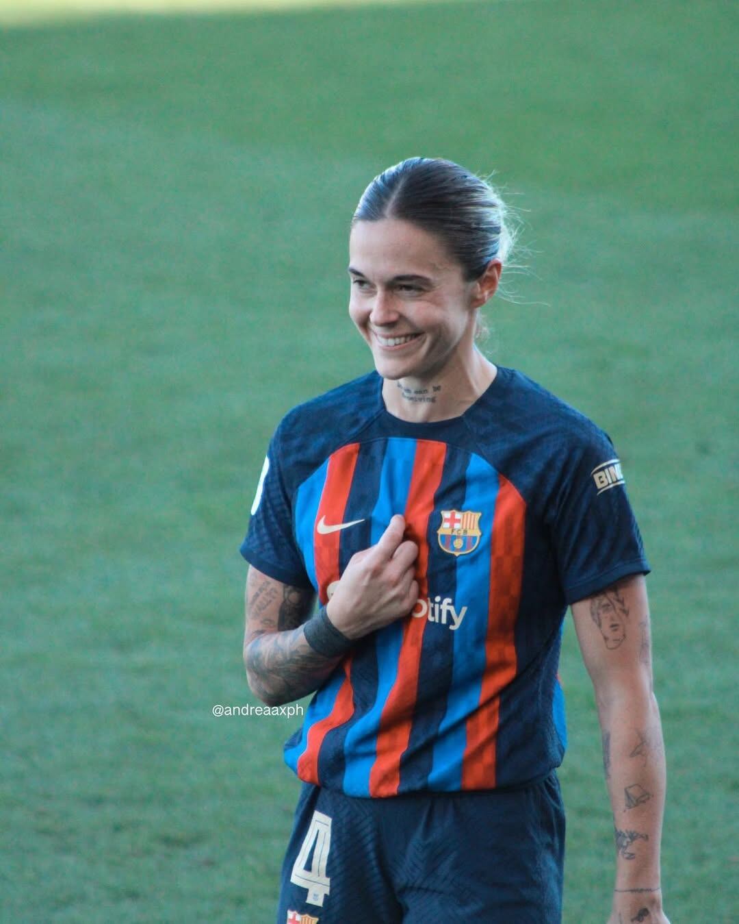 Mapi León es defensora del FC Barcelona en la Liga F.