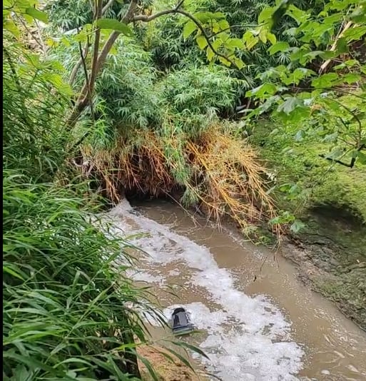La búsqueda se realizó en el río en las inmediaciones del puente Guayabal en Heredia. Foto Radio Yamba.