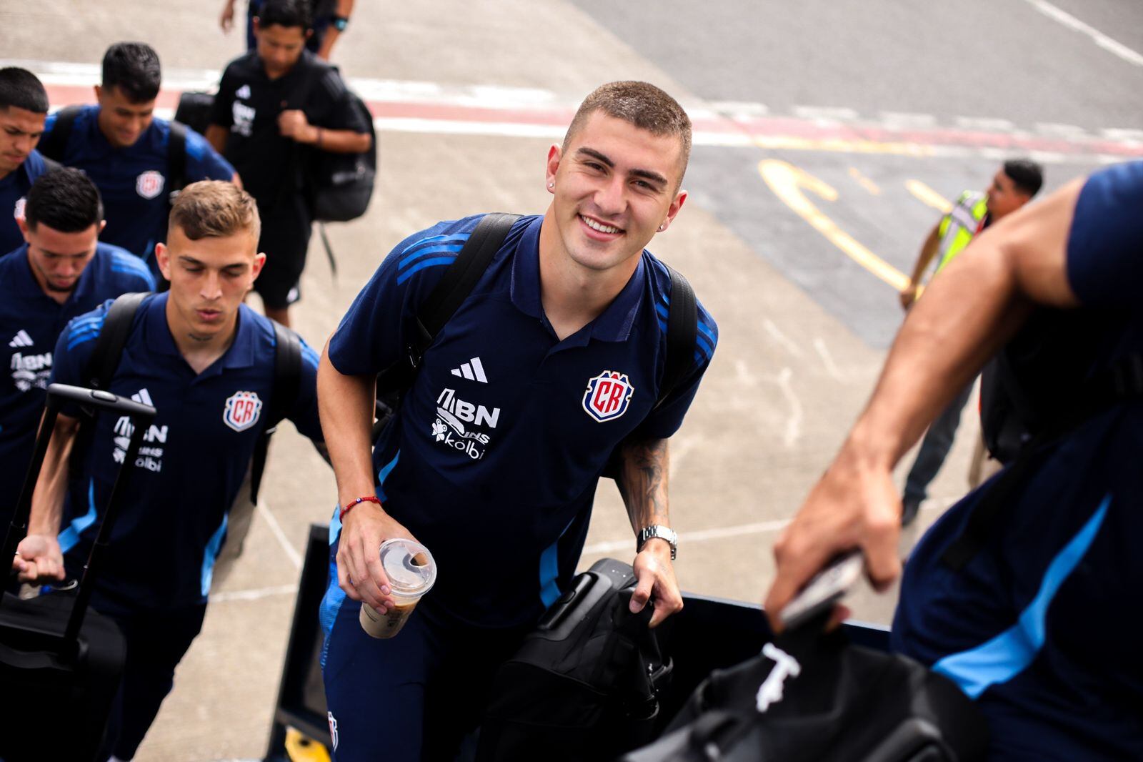 Salida Selección de Costa Rica a Los Ángeles. Foto: Prensa Fedefútbol