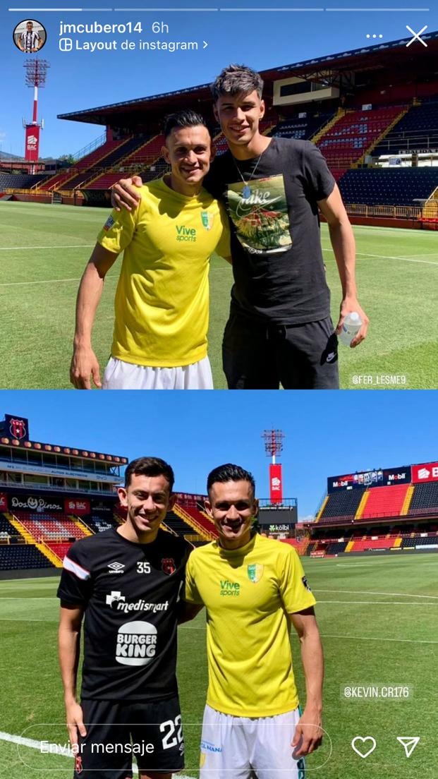 José Miguel Cubero estuvo de vuelta en el Morera Soto jugando ante Alajuelense con AD Sarchí.