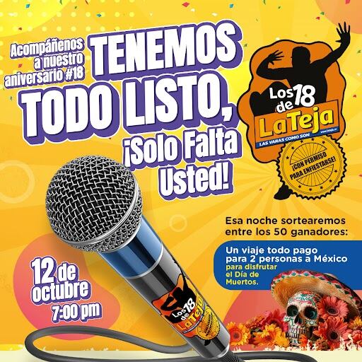 Celebro con nosotros los 18 años de La Teja