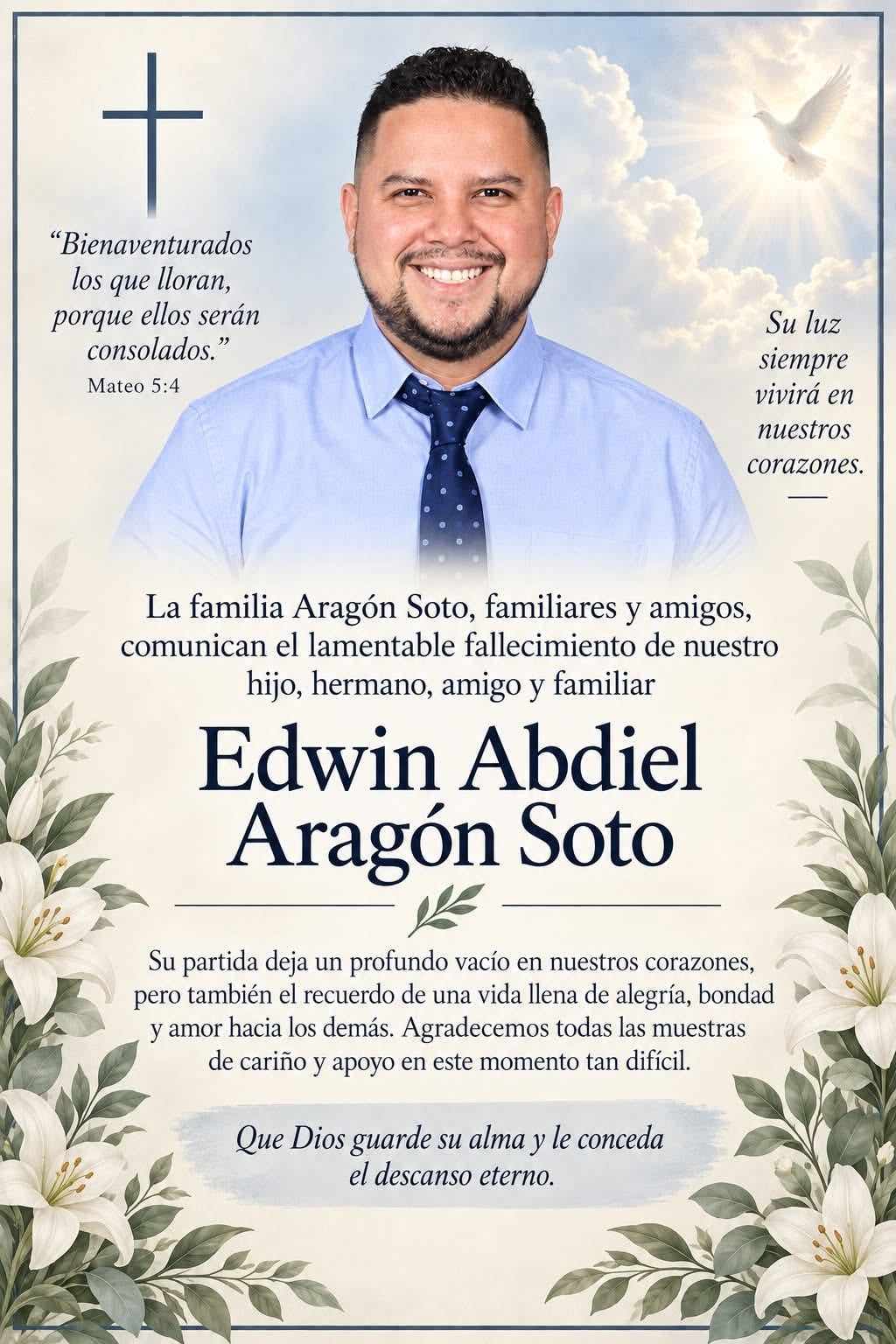 Edwin Abdiel Aragón Soto, de 39 años.