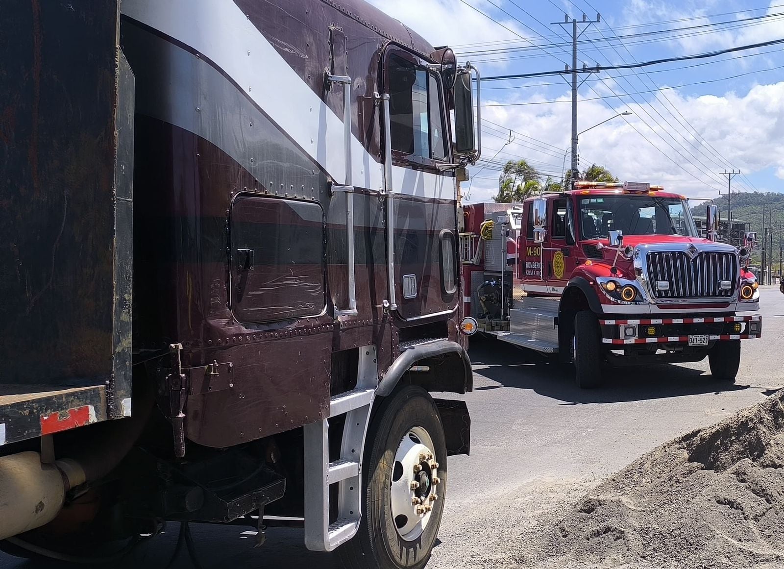 Atropello de niña en San Ramón