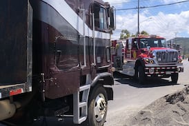 Tragedia en San Ramón: niña estaba en la acera cuando ocurrió choque entre camiones que le quitó la vida