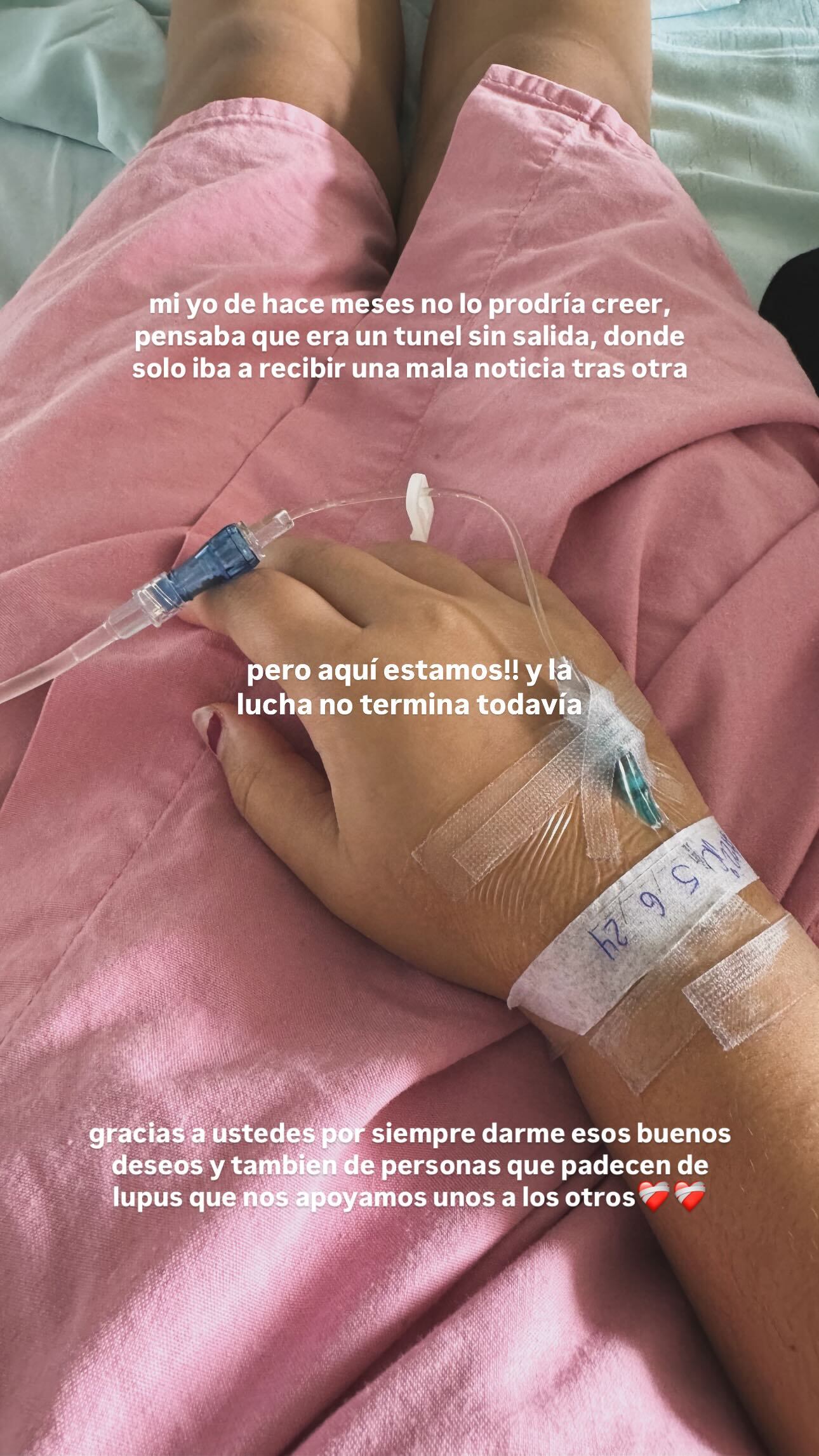 Luego de la noticia que le dieron los doctores este jueves sobre su padecimiento de lupus, Jimena Cuadra, la hija de Shirley Álvarez, abrió su corazón una vez más para hablar de su lucha por esa enfermedad.