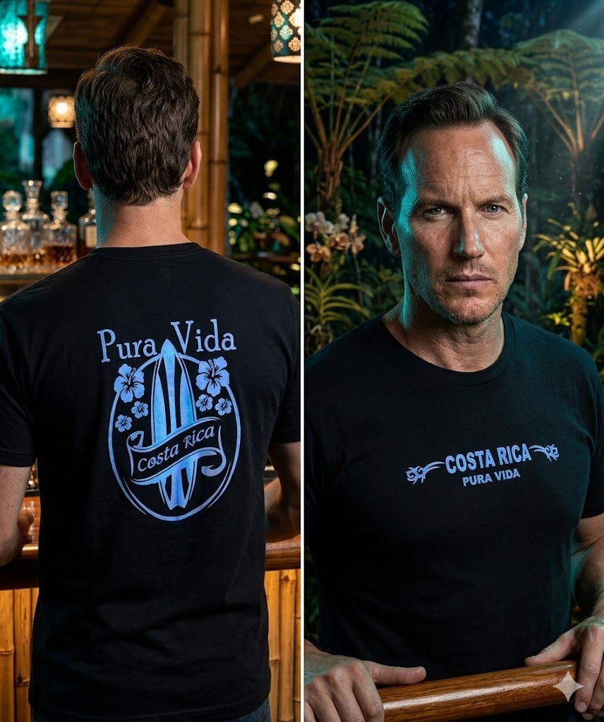 Patrick Wilson apareció usando una camiseta de Costa Rica en la serie Cabo Miedo.
