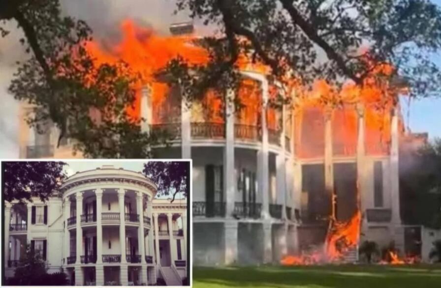 mansión quemada en estados unidos