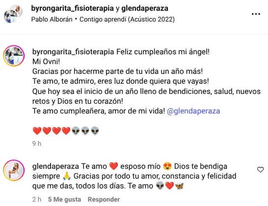 Byron Garita, el esposo de Glenda Peraza, sorprendió este martes a la expresentadora en un día muy especial para ella y sus seres queridos.
