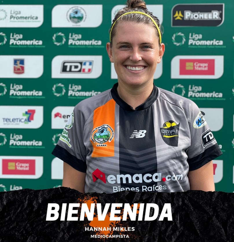 Luis Miguel Valle, exjugador manudo y su novia la mediocampista Hannah Mikles