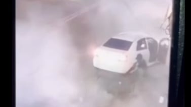 Video muestra cómo sicarios chocaron a motociclista para luego ejecutarlo a balazos sobre la calle