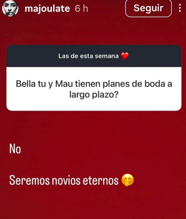 Majo Ulate tiene muy claro que es lo que no quiere con Mauricio Hoffmann.