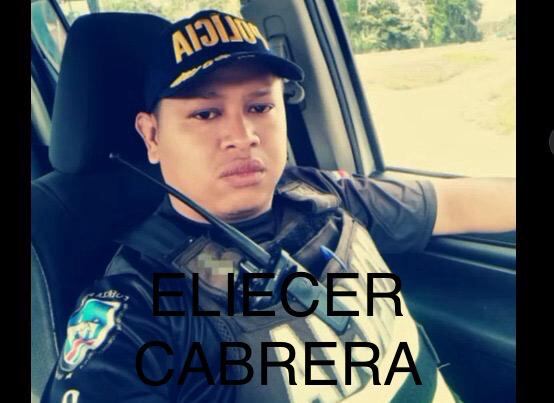 Eliecer Cabrera, policía fallecido en accidente de tránsito
