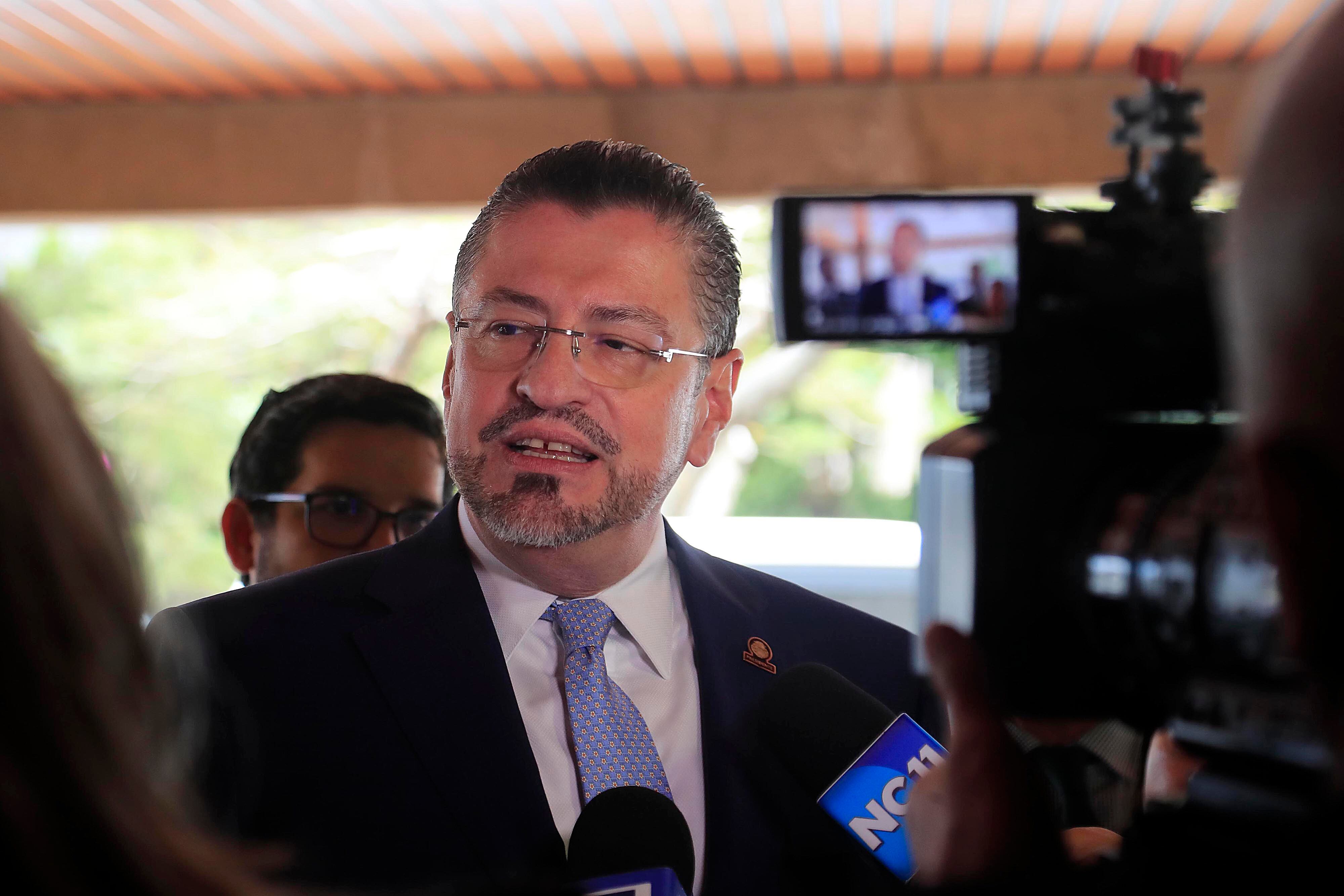 01/02/2024 Sabana Sur. Reunión de contralora general de la República, Marta Acosta, con el presidente de la República, Rodrigo Chaves. Foto: Rafael Pacheco Granados