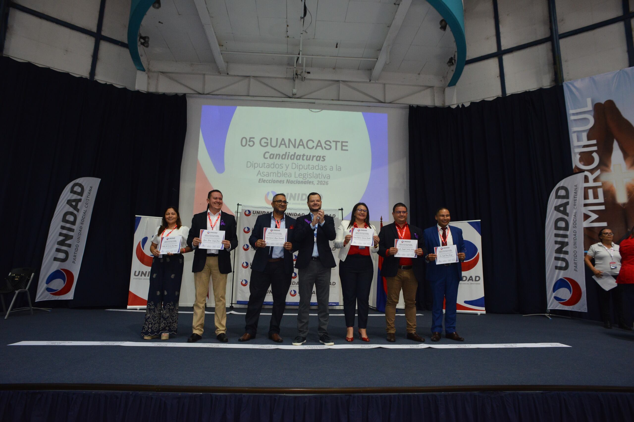 El Partido Unidad Social Cristiana (PUSC) realizó su Asamblea Nacional para ratificar los candidatos a diputados para las próximas elecciones presidenciales en febrero del 2026.