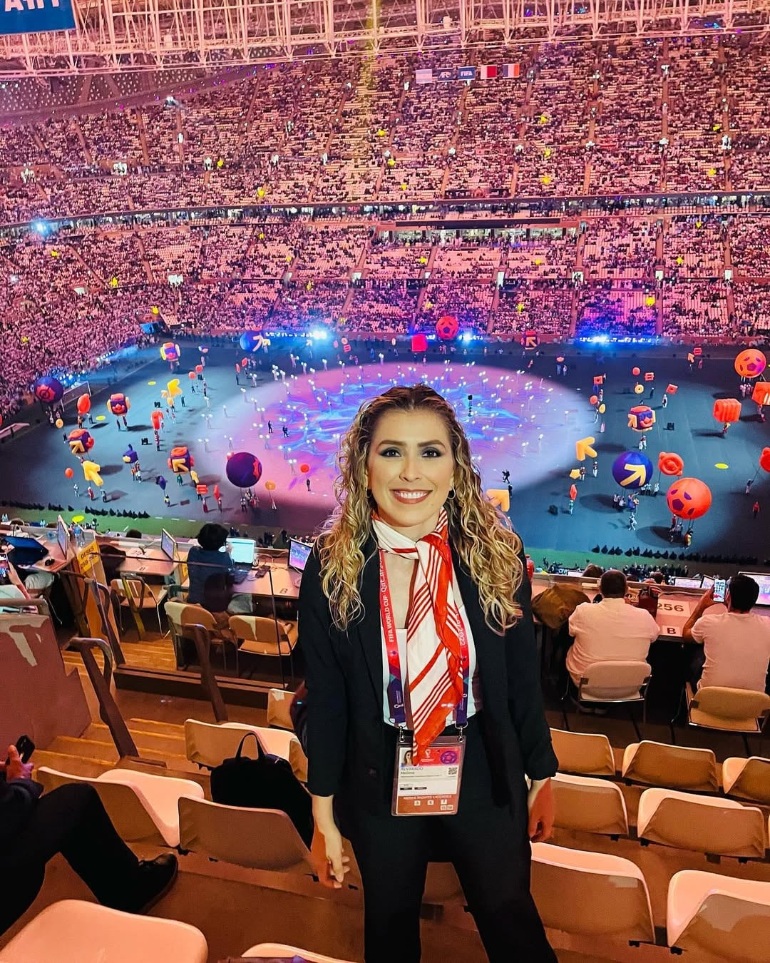 Melissa Alvarado, periodsita deportivo de Teletica Deportes.