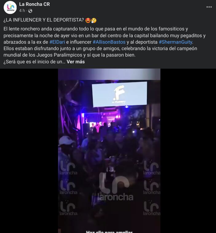 En las últimas horas se intensificaron los rumores de un supuesto romance entre el atleta limonense, Sherman Guity, y la expareja de un famositico.