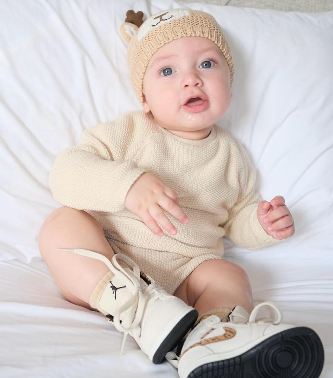 hijo de Marc Anthony y Nadia Ferreira