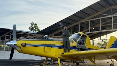 La despedida del piloto Maverick Vargas tuvo un emotivo homenaje en el cielo