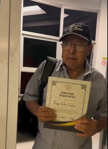 Carlos Monge, papá del presentador de televisión, Luis Carlos Monge, le ganó una gran batalla al cáncer