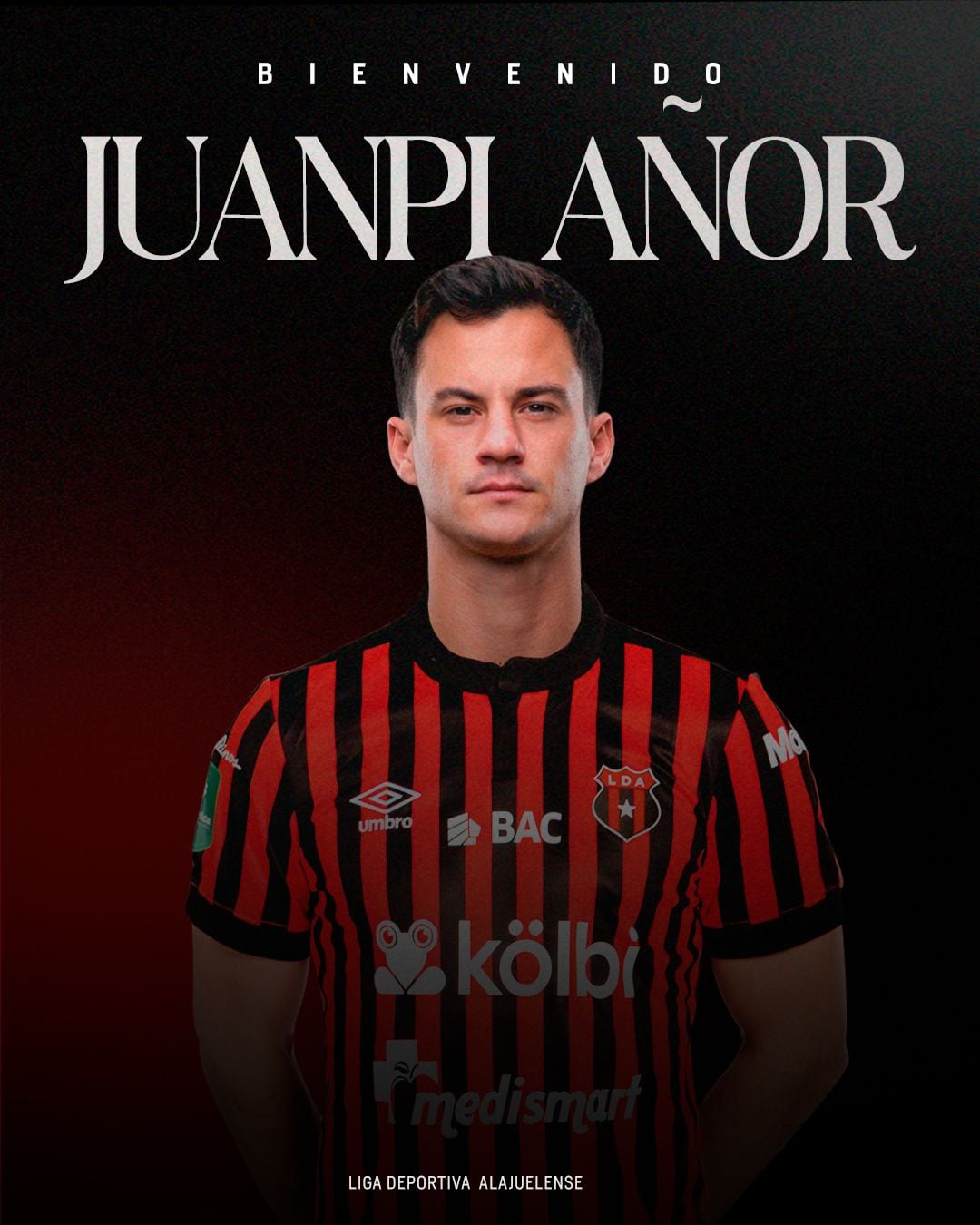 Juan Pablo Añor firmó un contrato por dos años con Liga Deportiva Alajuelense.