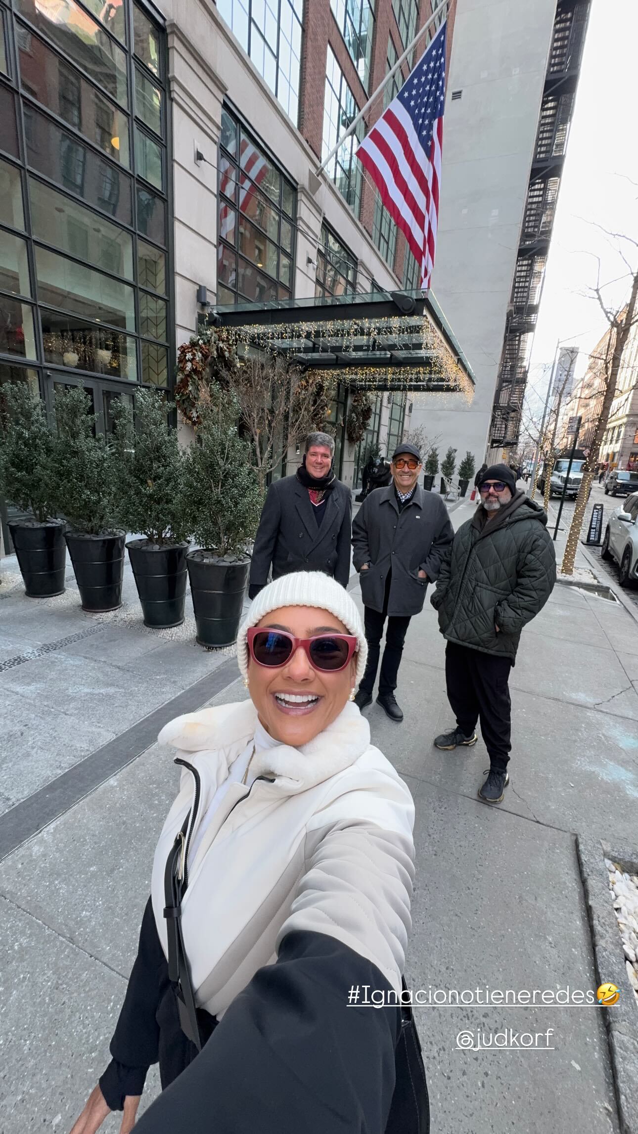 Nancy Dobles e Ignacio Santos se fueron los últimos días del año para Nueva York.