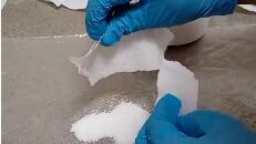 Papel higiénico con cocaína. Foto: MInisterio de Justicia