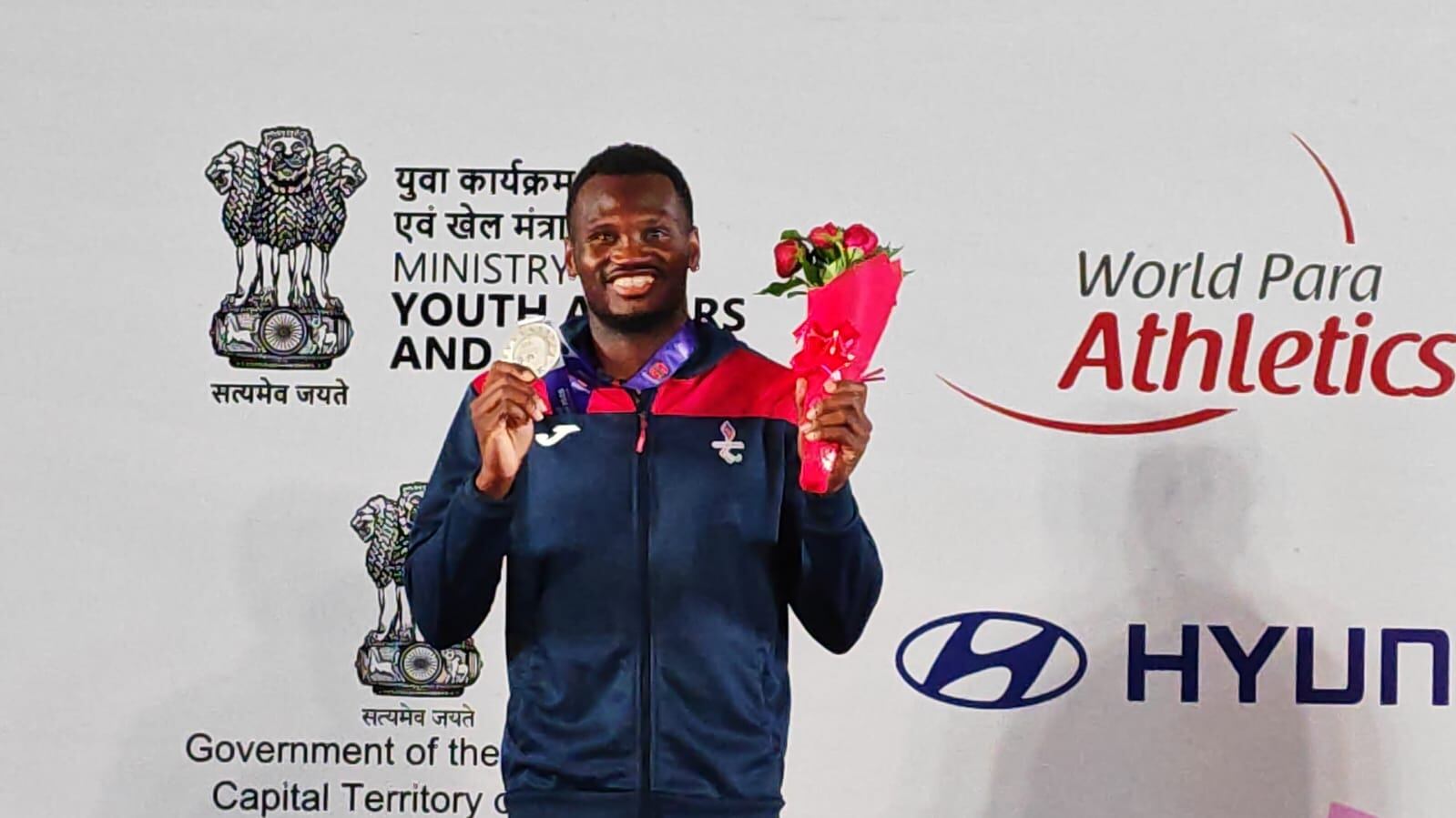 Sherman Guity obtuvo la medalla de plata en el mundial de paratletismo de Nueva Delhi, India.