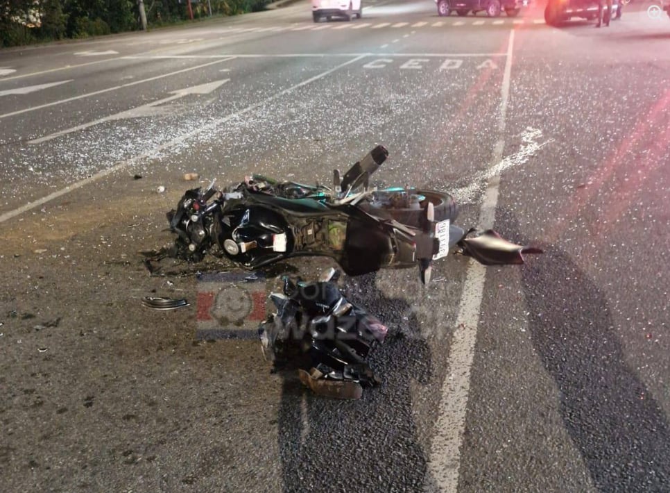 Las jóvenes fallecida viajaban en una moto. Foto Waze