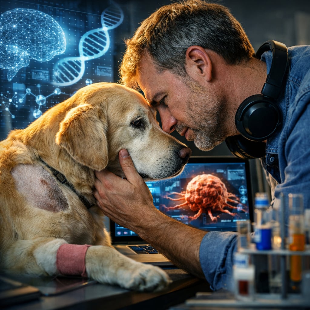 Hombre trata de salvar a su perro enfermo de cáncer mediante inteligencia artificial. Chatgpt