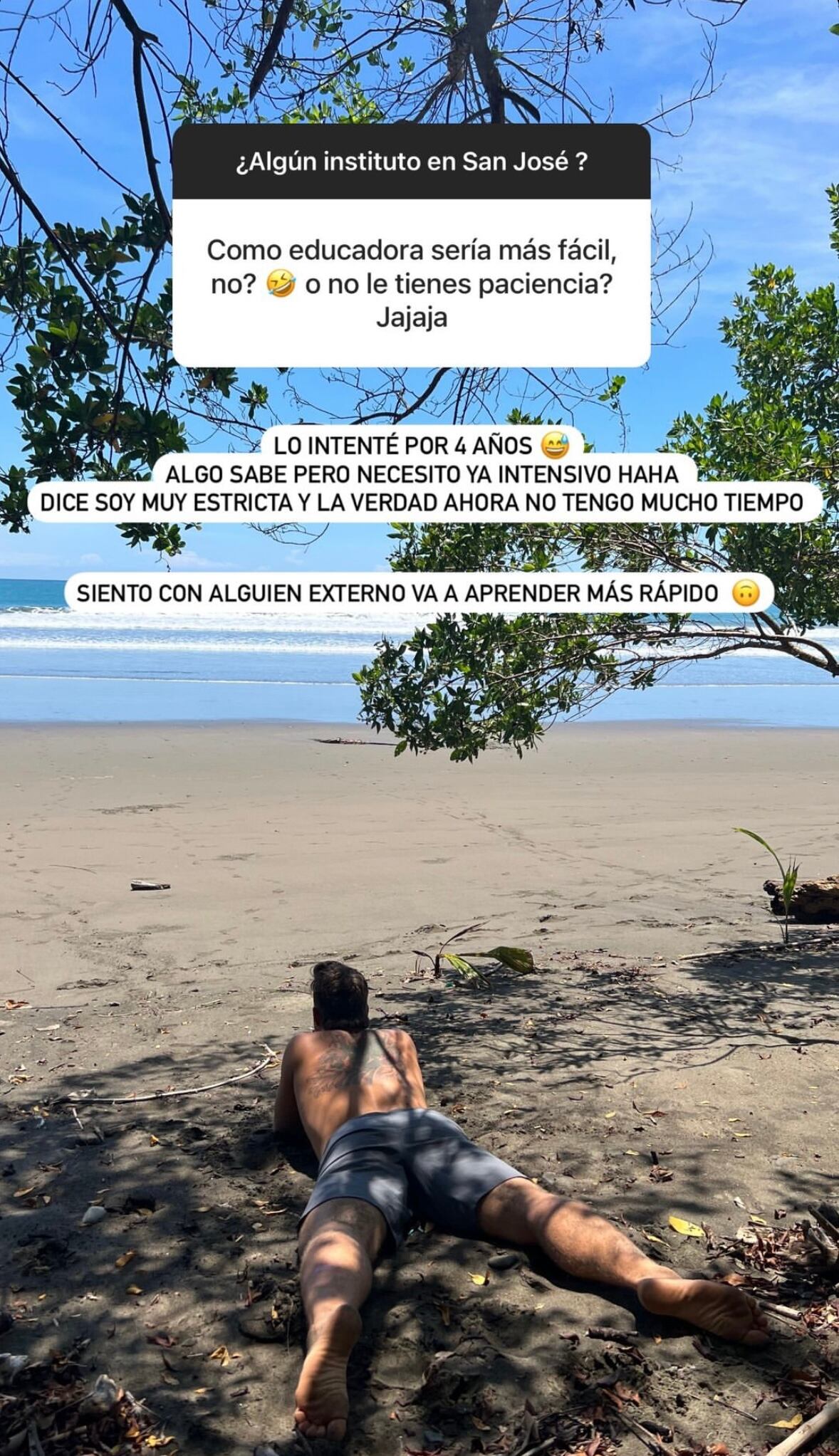 Lisbeth Valverde y novio travis